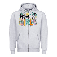 Heather Grey mom of girls Zipper Hoodie - JahusDesignShop