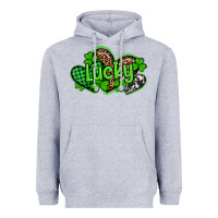 Heather Grey st patricks day lucky western hearts Heavyweight Hoodie - Artiststas