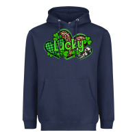 Navy st patricks day lucky western hearts Heavyweight Hoodie - Artiststas
