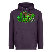 Plum st patricks day lucky western hearts Heavyweight Hoodie - Artiststas