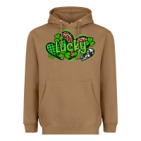 Toasted Coconut st patricks day lucky western hearts Heavyweight Hoodie - Artiststas