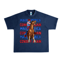 Navy make america cowboy again Urban Heavy Tee - texasbilliewilder