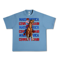 Pebble Blue make america cowboy again Urban Heavy Tee - texasbilliewilder