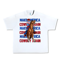 White make america cowboy again Urban Heavy Tee - texasbilliewilder