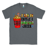 Charcoal Heather I Run On Coffee & Christmas Cheer Classic Tee - CowhideDigitalArt