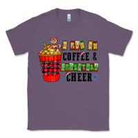 Lavender I Run On Coffee & Christmas Cheer Classic Tee - CowhideDigitalArt