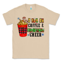Mushroom I Run On Coffee & Christmas Cheer Classic Tee - CowhideDigitalArt