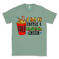 Sage I Run On Coffee & Christmas Cheer Classic Tee - CowhideDigitalArt