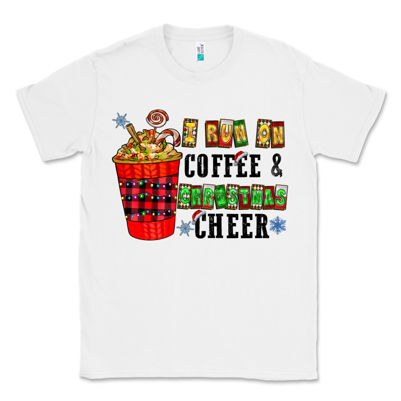 I Run On Coffee & Christmas Cheer Classic Tee by CowhideDigitalArt | Teevron