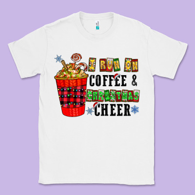 I Run On Coffee & Christmas Cheer Classic Tee Designed By Cowhidedigitalart