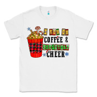 White I Run On Coffee & Christmas Cheer Classic Tee - CowhideDigitalArt
