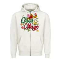 Oatmeal Heather cinco de mayo Zipper Hoodie - JahusDesignShop