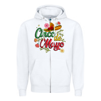 White cinco de mayo Zipper Hoodie - JahusDesignShop