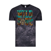 Cloud Black wild soul with skeleton hand Vintage Tee - texasbilliewilder