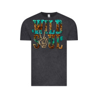 Vintage Black wild soul with skeleton hand Vintage Tee - texasbilliewilder