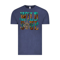 Vintage Denim wild soul with skeleton hand Vintage Tee - texasbilliewilder