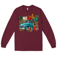 Burgundy cinco de mayo Long Sleeve Tee - CTS Tumbler Store