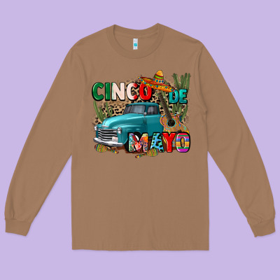Cinco De Mayo Long Sleeve Tee Designed By Cts Tumbler Store