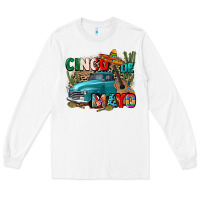 White cinco de mayo Long Sleeve Tee - CTS Tumbler Store