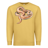 Antique Gold Rosy Boa Snake Illustrations Premium Sweatshirt - LillyAllenDesigns