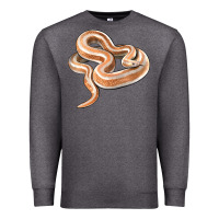 Charcoal Heather Rosy Boa Snake Illustrations Premium Sweatshirt - LillyAllenDesigns