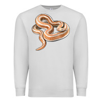 Dove Grey Rosy Boa Snake Illustrations Premium Sweatshirt - LillyAllenDesigns