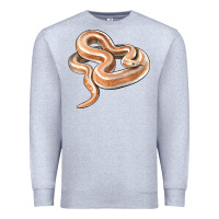 Heather Grey Rosy Boa Snake Illustrations Premium Sweatshirt - LillyAllenDesigns