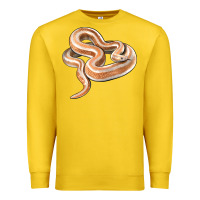 Lemon Rosy Boa Snake Illustrations Premium Sweatshirt - LillyAllenDesigns