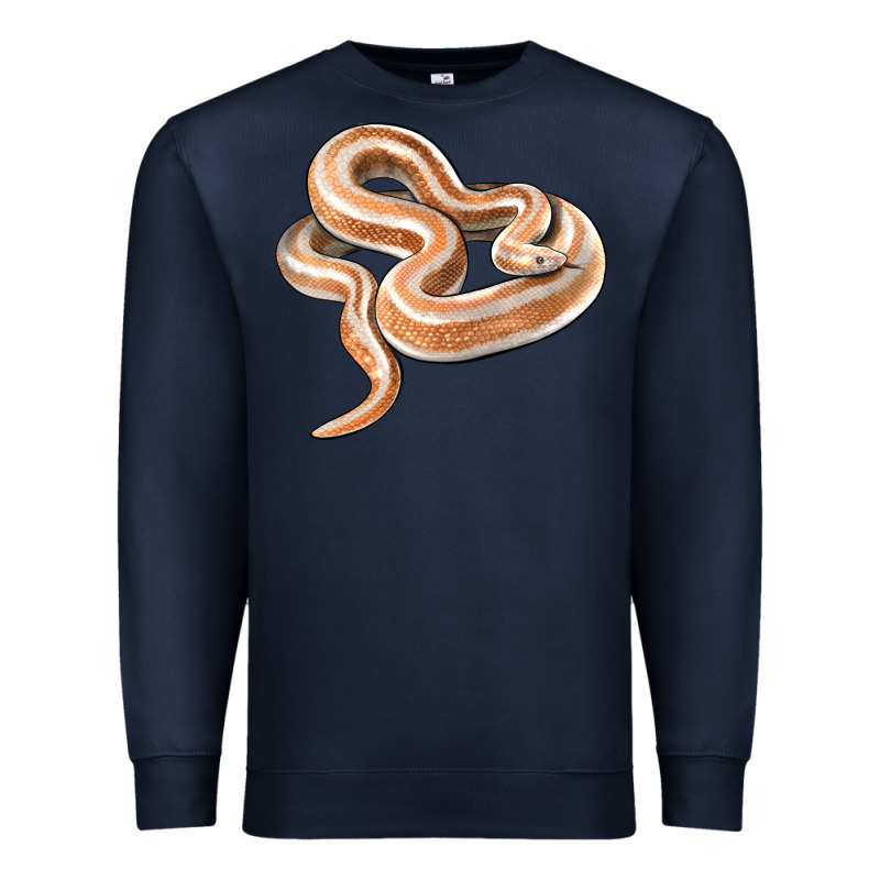 Rosy Boa Snake Illustrations Premium Sweatshirt by LillyAllenDesigns | Teevron