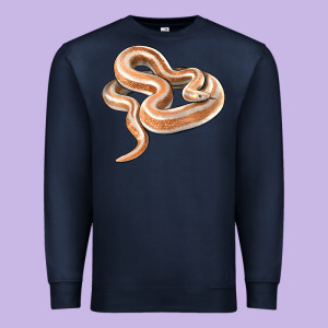Rosy Boa Snake Illustrations Premium Sweatshirt Designed By Lillyallendesigns