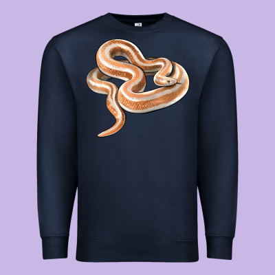 Rosy Boa Snake Illustrations Premium Sweatshirt Designed By Lillyallendesigns