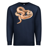 Navy Rosy Boa Snake Illustrations Premium Sweatshirt - LillyAllenDesigns