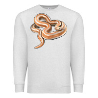 Oatmeal Heather Rosy Boa Snake Illustrations Premium Sweatshirt - LillyAllenDesigns