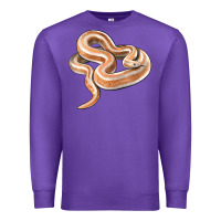 Purple Rosy Boa Snake Illustrations Premium Sweatshirt - LillyAllenDesigns