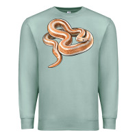 Seafoam Rosy Boa Snake Illustrations Premium Sweatshirt - LillyAllenDesigns