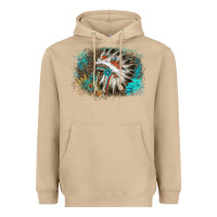 Mushroom indian headress sunflower leopard Heavyweight Hoodie - AdoDesignShop