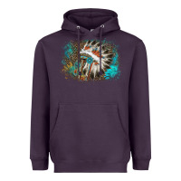 Plum indian headress sunflower leopard Heavyweight Hoodie - AdoDesignShop
