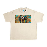 Sandshell Blessed cros sunflowers Urban Heavy Tee - RanaPortraitStore