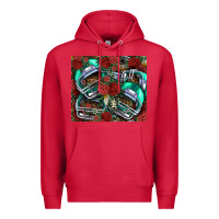 Cardinal floral american football  helmet Premium Hoodie - NancyCooperArtShop