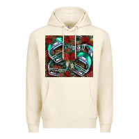 Tofu floral american football  helmet Premium Hoodie - NancyCooperArtShop