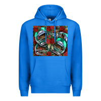 True Royal floral american football  helmet Premium Hoodie - NancyCooperArtShop
