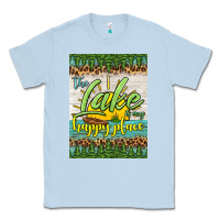 Dusty Blue the lake is my happy place air freshener Classic Tee - HRA Design Shop