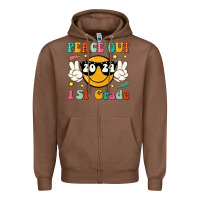 Chestnut peace out 2024 1st grade Zipper Hoodie - JahusDesignShop