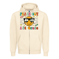 Sandshell peace out 2024 1st grade Zipper Hoodie - JahusDesignShop