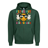 Sports Green peace out 2024 1st grade Zipper Hoodie - JahusDesignShop