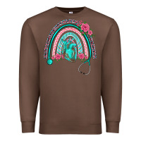 Chestnut nurse life spring stethoscope heart rainbow Premium Sweatshirt - BarkalooDesign