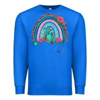 True Royal nurse life spring stethoscope heart rainbow Premium Sweatshirt - BarkalooDesign