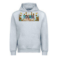 Heather Grey teacher vibes libbey glass Urban Hoodie - BundleAndBundleShop
