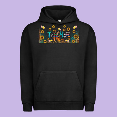 Teacher Vibes Libbey Glass Urban Hoodie Designed By Bundleandbundleshop