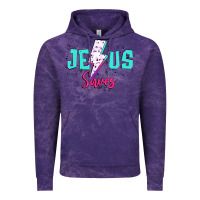 Cloud Purple jesus saves Vintage Hoodie - JahusDesignShop
